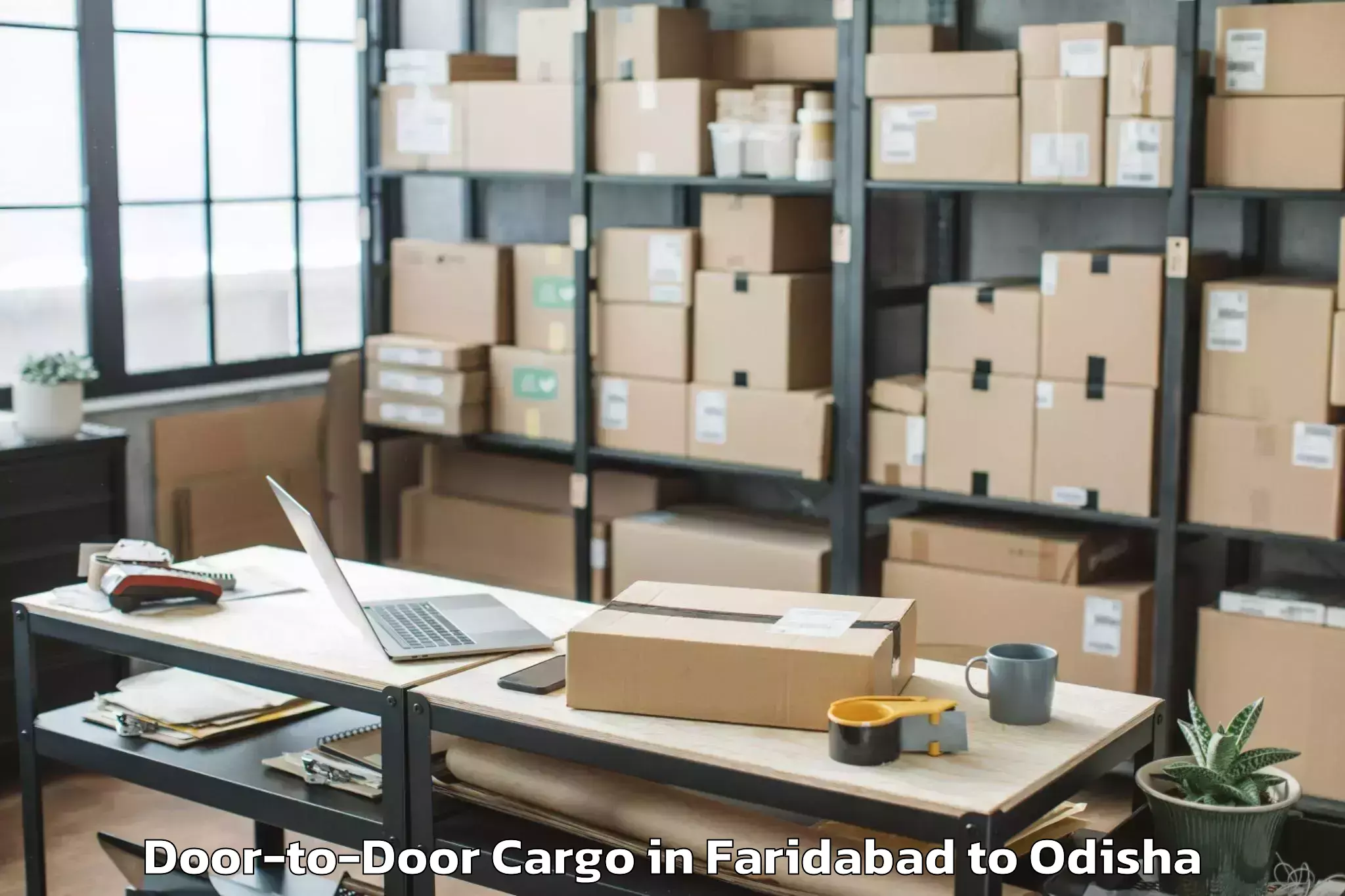 Faridabad to Kakatpur Door To Door Cargo Booking